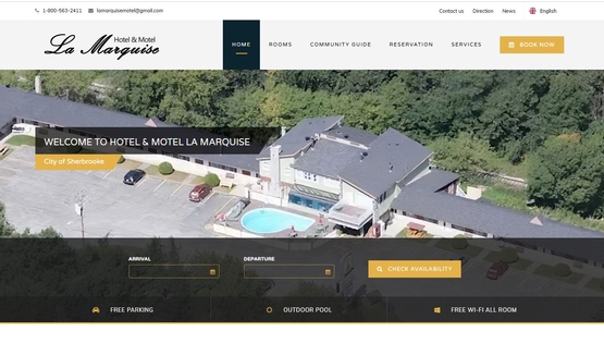 PY网站工作室 - PY Workshop案例-旅馆 Hotel La Marquise